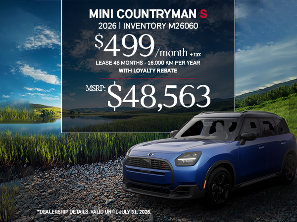 Bannière de MINI Countryman S 2026